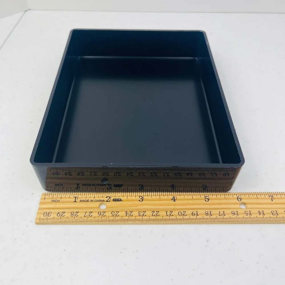 Marc Jacobs Men Black Acrylic Valet Tray Catchall Desk Organizer Minimalist